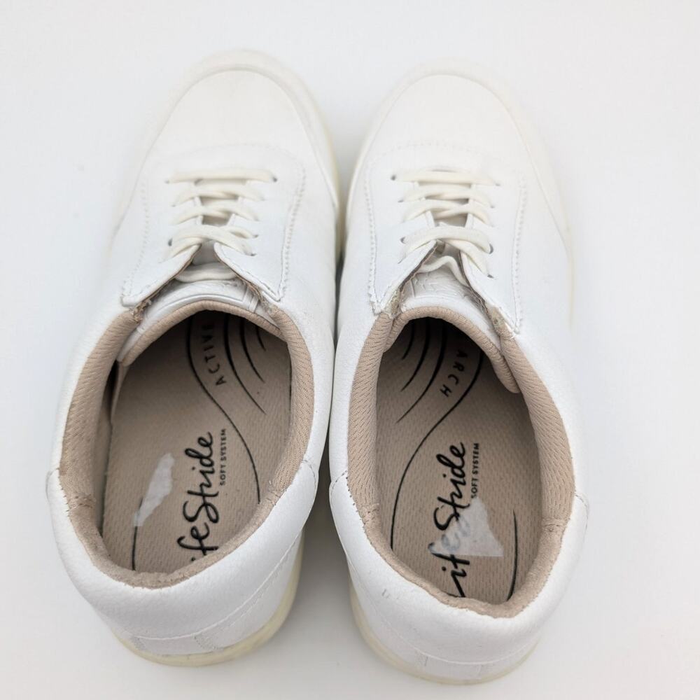 LifeStride Happy Hour Sneaker Shoes Women's Round Toe White Size US8M EU38.5 - Picture 5 of 13
